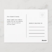  Suitcase We hebben een bewegende aankondiging ged Briefkaart (Achterkant)