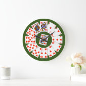 Suite het Spelen kaarten op groene achtergrond Grote Klok (Huis)