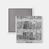 Suite of Hearts die het 'Popish Plot' illustreert Magneet (Voorkant / Achterkant)