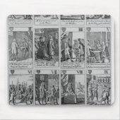 Suite of Hearts die het 'Popish Plot' illustreert Muismat (Voorkant)