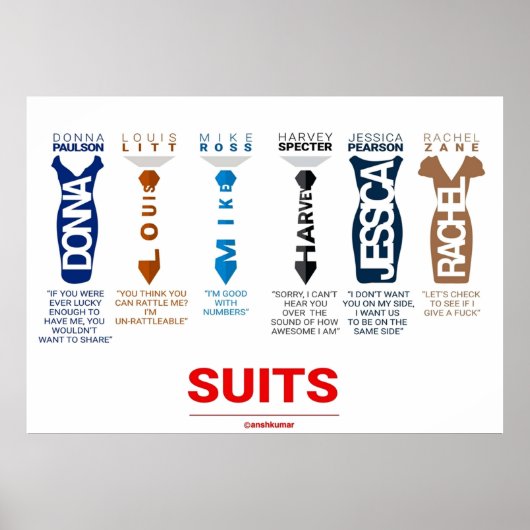 SUITS DIALOG SUITS FAMILIE POSTER (Voorkant)