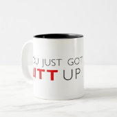 Suits die je net hebt opgehaald tweekleurige koffiemok (Voorkant links)