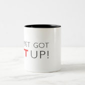 Suits die je net hebt opgehaald tweekleurige koffiemok (Center)