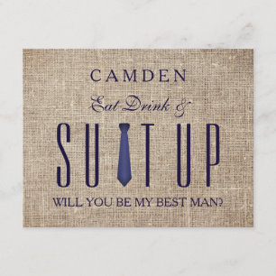 Suitup, ben jij mijn Bestman Glitter? Kaart