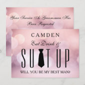 Suitup word jij mijn beste uitnodiging? kaart (Voorkant / Achterkant)