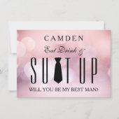 Suitup word jij mijn beste uitnodiging? kaart (Voorkant)