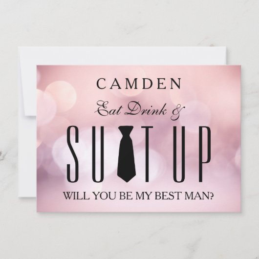 Suitup word jij mijn beste uitnodiging? kaart (Voorkant)