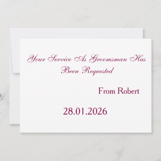 Suitup word jij mijn beste uitnodiging? kaart (Achterkant)