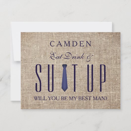 Suitup wordt mijn beste Glitter Kaart (Voorkant)