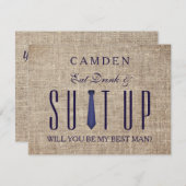 Suitup wordt mijn beste Glitter Kaart (Voorkant / Achterkant)