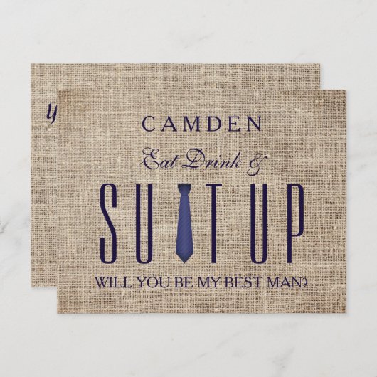 Suitup wordt mijn beste Glitter Kaart (Voorkant / Achterkant)