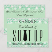 Suitup zal jij mijn Bestman zijn Kaart (Voorkant / Achterkant)