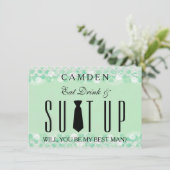 Suitup zal jij mijn Bestman zijn Kaart (Staand voorkant)