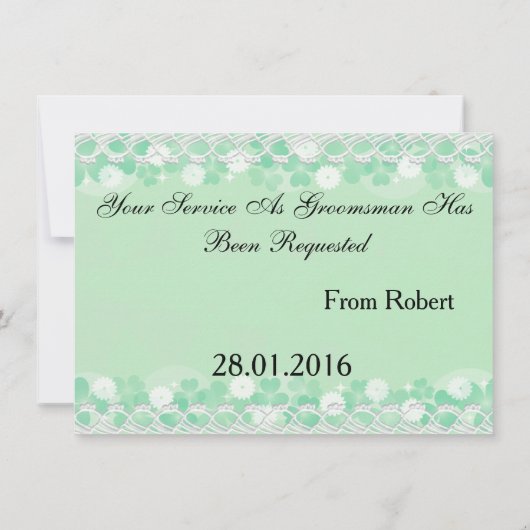 Suitup zal jij mijn Bestman zijn Kaart (Achterkant)