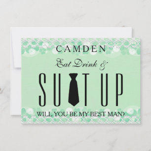 Suitup zal jij mijn Bestman zijn Kaart