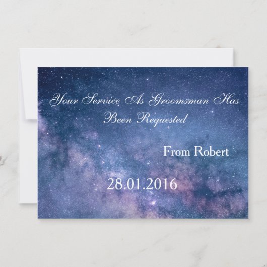 Suitup zal jij mijn Bestman zijn Kaart (Achterkant)