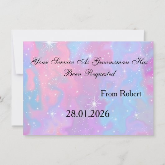 Suitup zal jij mijn Bestman zijn Kaart (Achterkant)