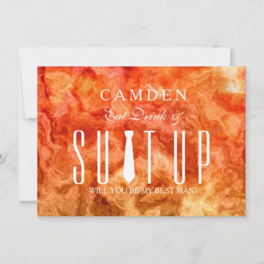 Suitup zal jij mijn Bestman zijn Kaart (Voorkant)