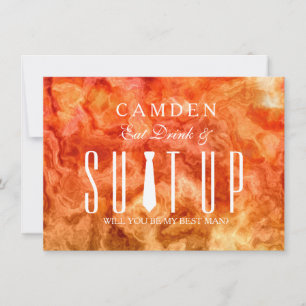 Suitup zal jij mijn Bestman zijn Kaart