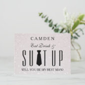 Suitup zal jij mijn Bestman zijn Kaart (Staand voorkant)