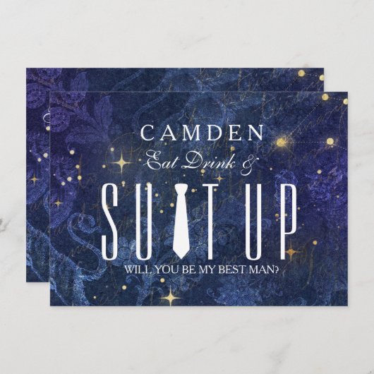 Suitup zal jij mijn Bestman zijn Kaart