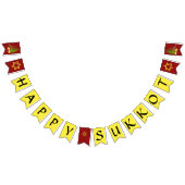 Sukah Decoration Happy Sukkot Banner met Lulav (Alle)