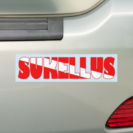 Sukellus (Fins) Bumpersticker (Op auto)