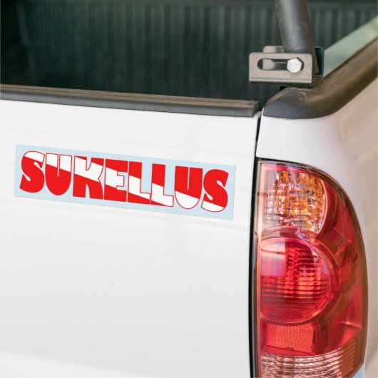 Sukellus (Fins) Bumpersticker (Op Truck)