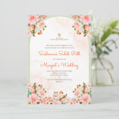 Sukhmani pad invitatiekaartjes als Akhand Path uit Kaart (Staand voorkant)