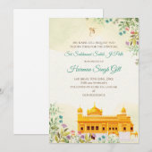 Sukhmani sahib ji path digital invitation kaart (Voorkant / Achterkant)