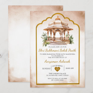 Sukhmani Sahib Paath Indiase Hindoe Gouden Verjaar Kaart