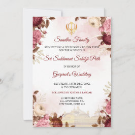 Sukhmani Sahib Paath Invitation Kaart, Akhnda Path Kaart