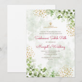Sukhmani Sahib pad-invitatie Digitale Kaart (Voorkant / Achterkant)