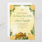 Sukhmani Sahib path digital invitation Akhand path Kaart (Voorkant / Achterkant)
