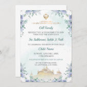 Sukhmani Sahib Path Invite, Birth Announce Card Kaart (Voorkant / Achterkant)