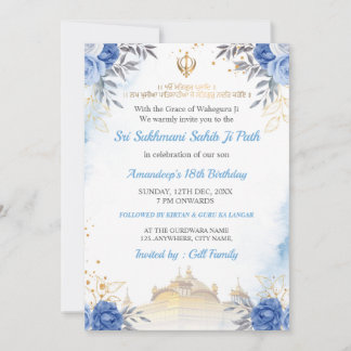 Sukhmani Sahib Path Verjaardagskaart Kaart