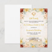 Sukhmani Sahibji Path uitnodigingskaart, Akhand Pa Kaart (Voorkant / Achterkant)