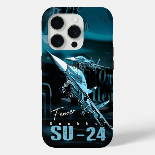 Sukhoi SU24 Russische gevechtsvliegtuig telefoon g Case-Mate iPhone Case (Achterkant)