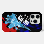 Sukhoi SU30 Russisch gevechtsvliegtuig telefoon ge Case-Mate iPhone Case (Achterkant (horizontaal))