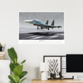 Sukhoi Su-27 "Flanker" Poster (Thuiskantoor)