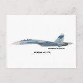 Sukhoi SU-27P Flanker Briefkaart (Voorkant)