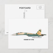 Sukhoi SU-27SK Flanker Briefkaart (Voorkant / Achterkant)
