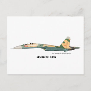 Sukhoi SU-27SK Flanker Briefkaart