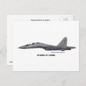 Sukhoi SU-30MKI Briefkaart (Voorkant / Achterkant)