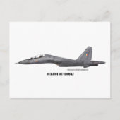 Sukhoi SU-30MKI Briefkaart (Voorkant)