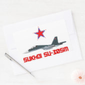Sukhoi Su-30SM Russian Air Force VKS Rechthoekige Sticker (Envelop)