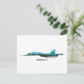 Sukhoi SU-34 straaljager Briefkaart (Staand voorkant)
