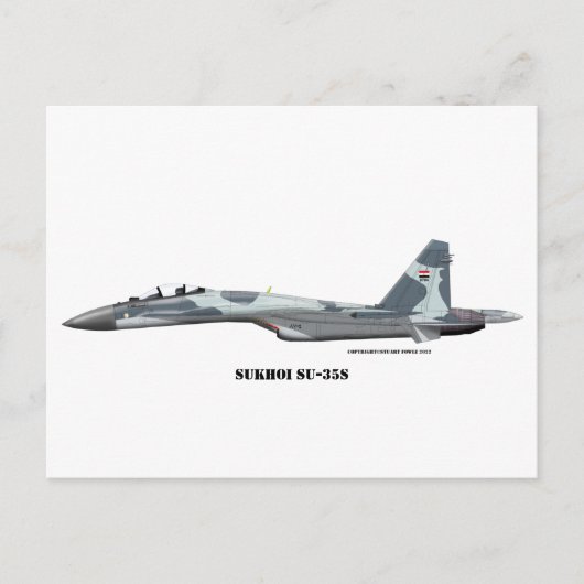 Sukhoi SU-35S Briefkaart (Voorkant)