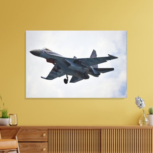 Sukhoi Su-35S Canvas Afdruk (Insitu (Woonkamer))