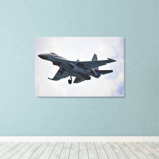 Sukhoi Su-35S Canvas Afdruk (Insitu (Houten vloer))